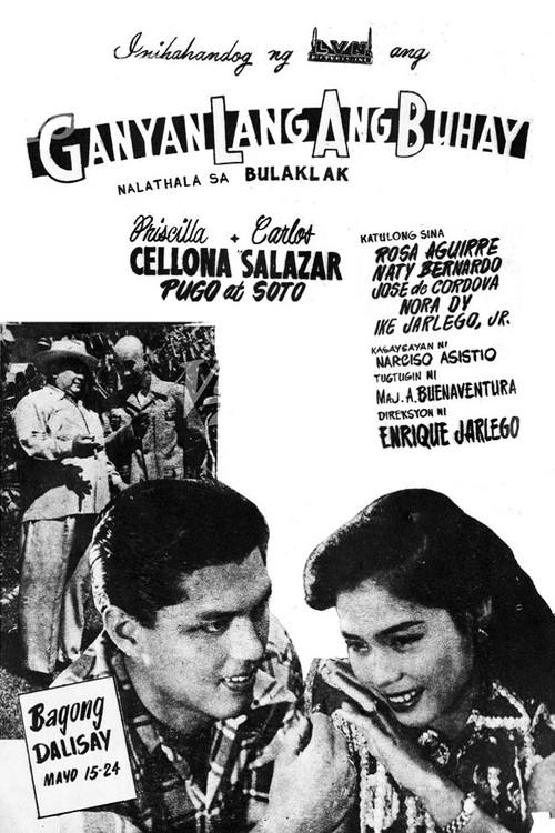 Ganyan Lang Ang Buhay 1953 official movie poster