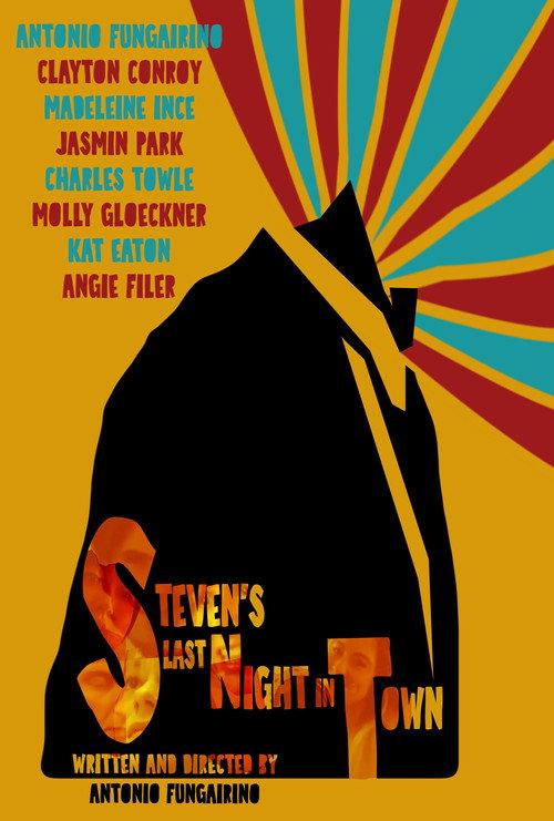 Steven's Last Night in Town 2025 official movie poster