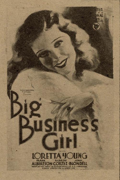 Big Business Girl 1931 official movie poster