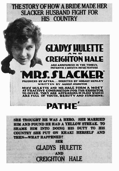 Mrs. Slacker 1918 official movie poster