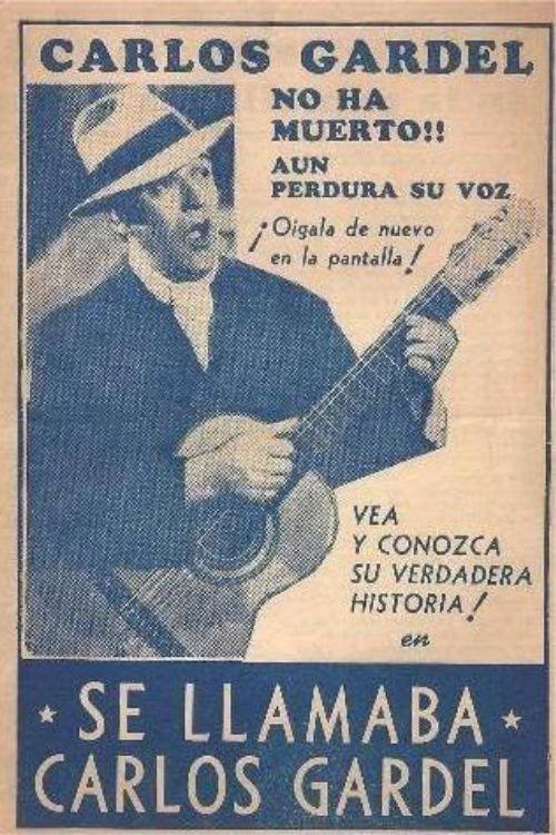 Se llamaba Carlos Gardel 1949 official movie poster