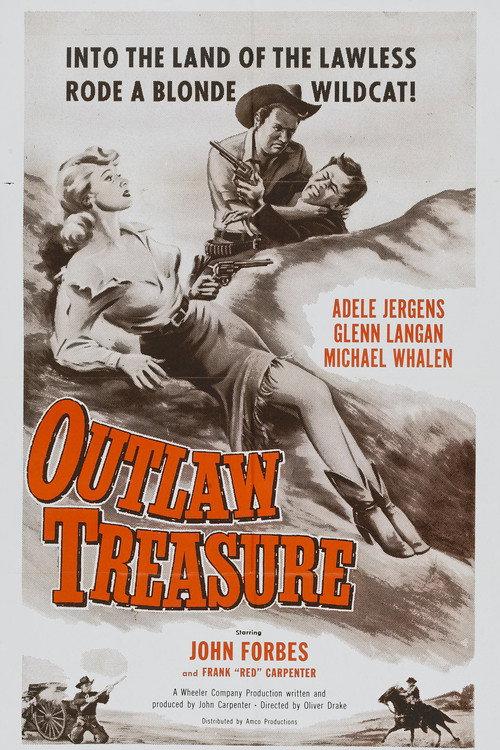 Outlaw Treasure 1955 official movie poster