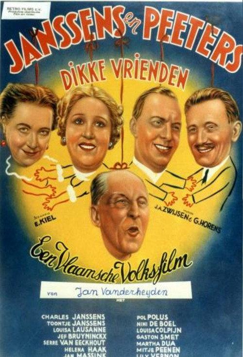 Janssens en Peeters dikke vrienden 1940 official movie poster