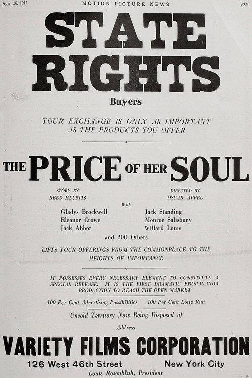 The Price of Her Soul 1917 official movie poster