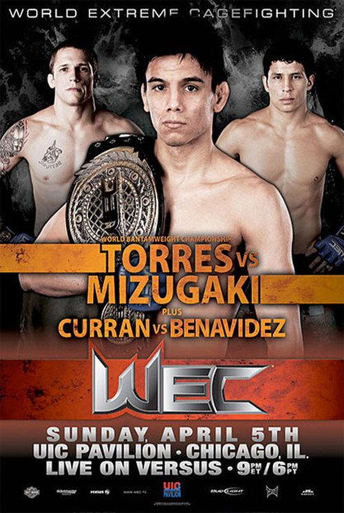 WEC 40: Torres vs. Mizugaki 2009 official movie poster
