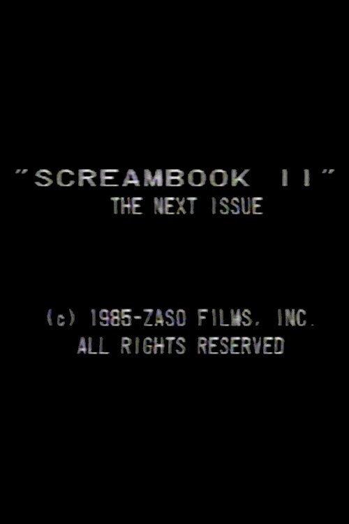 Screambook II 1985 official movie poster