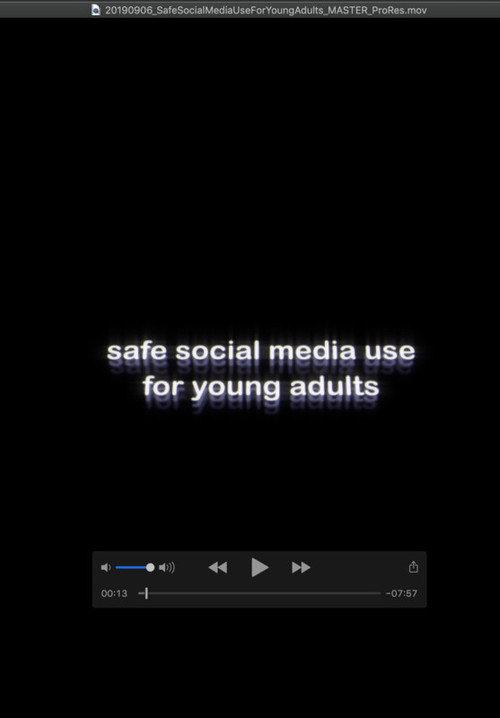 Safe Social Media Use for Young Adults official movie poster