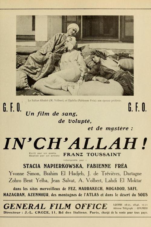 In'ch'Allah 1922 official movie poster
