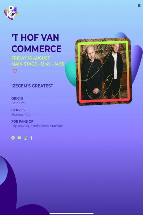 'T Hof Van Commerce: Pukkelpop 2024 2024 official movie poster