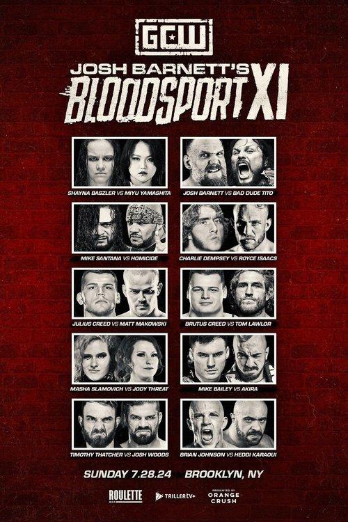 GCW Josh Barnett's Bloodsport XI 2024 official movie poster