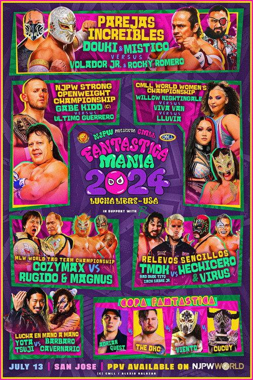 NJPW Presents CMLL Fantastica Mania 2024 - Lucha Libre USA 2024 official movie poster