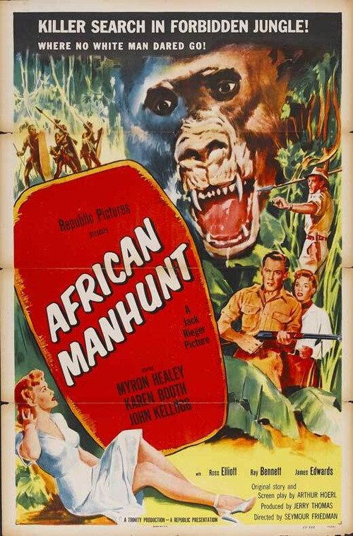 African Manhunt 1955 official movie poster
