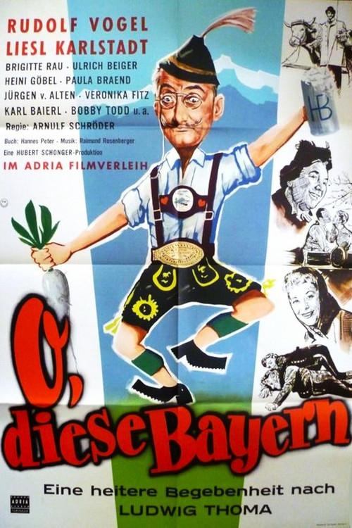 Oh, diese Bayern! 1960 official movie poster