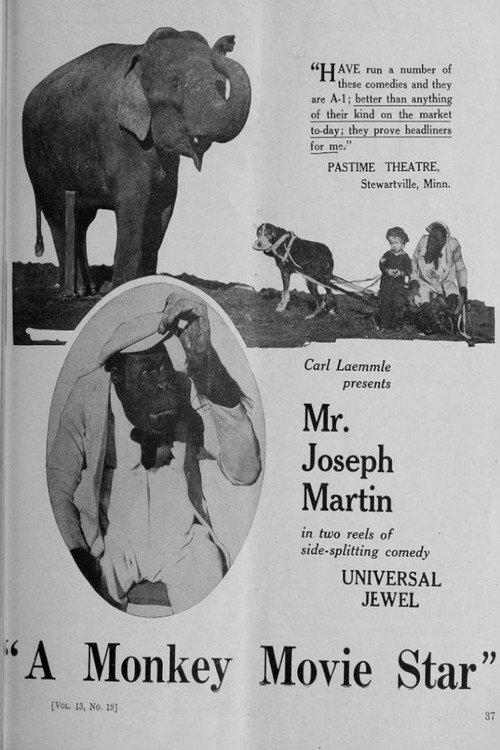A Monkey Movie Star 1921 official movie poster
