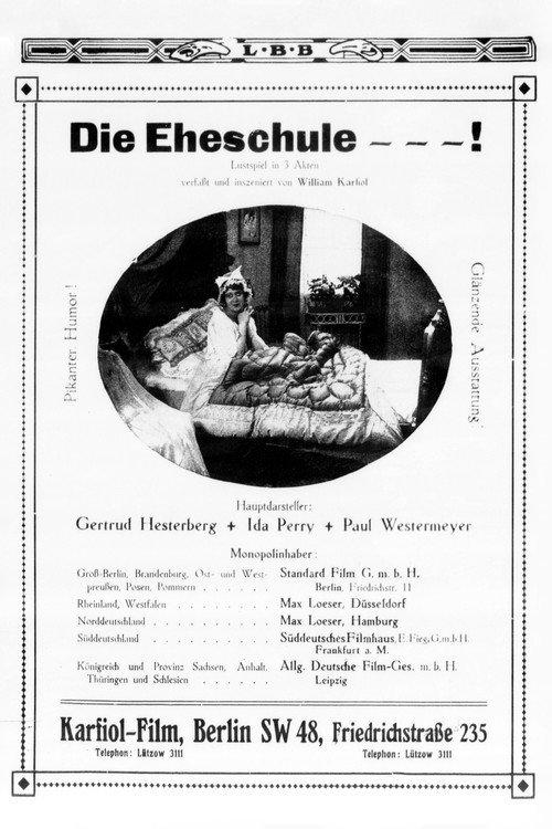 Die Eheschule 1917 official movie poster