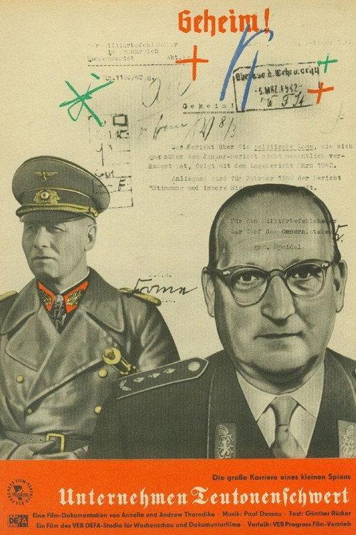 Operation Teutonic Sword 1958 official movie poster