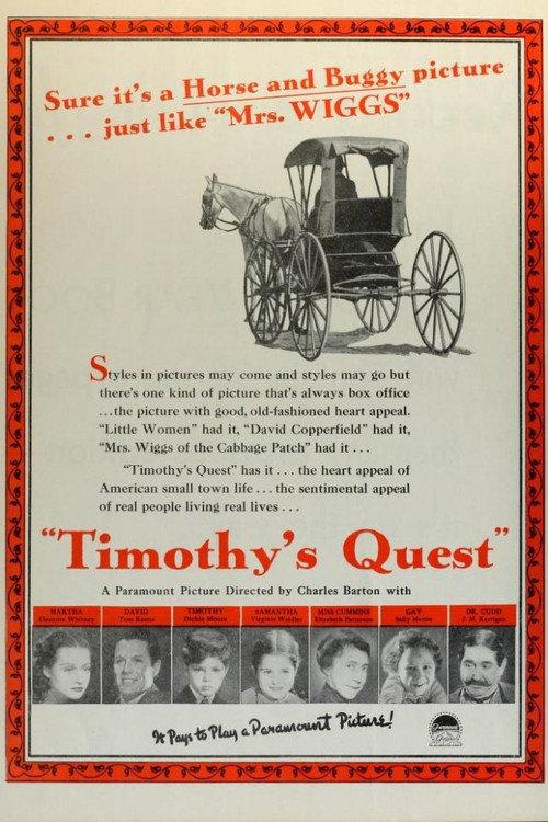 Timothy's Quest 1936 official movie poster