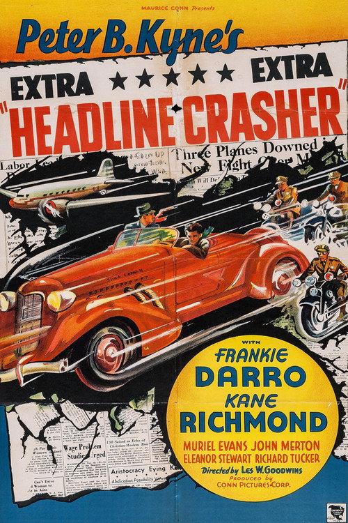 Headline Crasher 1937 official movie poster