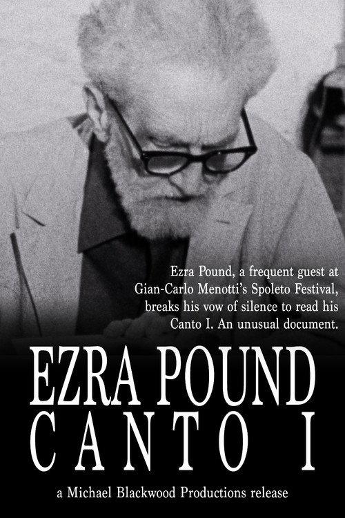 Ezra Pound: Canto I 1968 official movie poster
