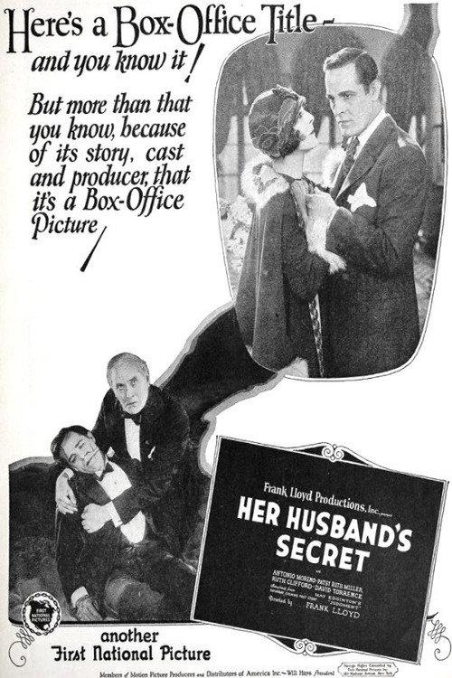 Her Husband's Secret 1925 official movie poster