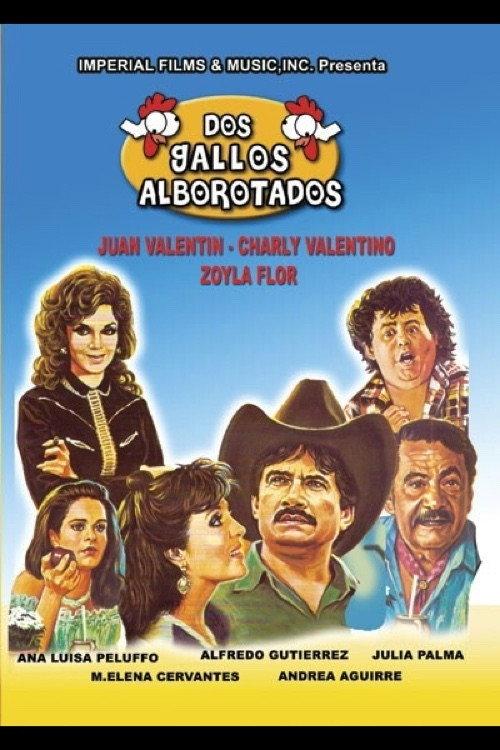 Dos gallos alborotados 1991 official movie poster