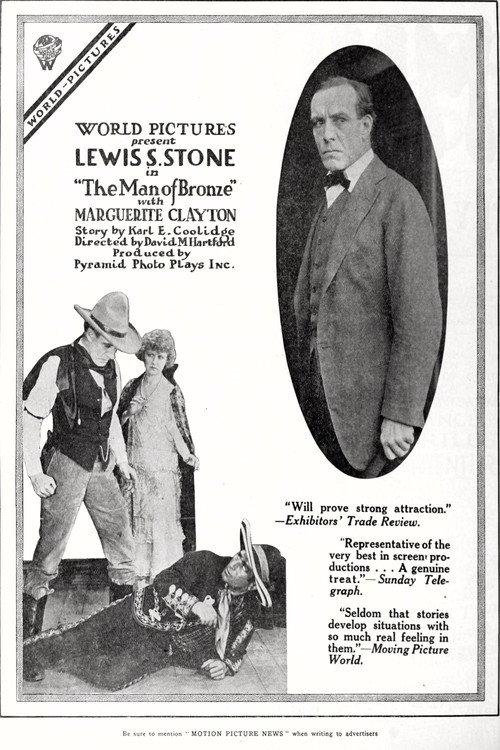 The Man of Bronze 1918 official movie poster