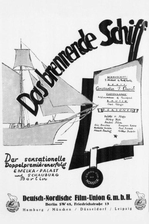 Le bateau de verre 1927 official movie poster