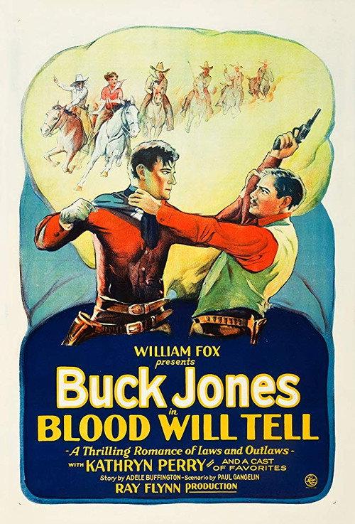Blood Will Tell 1927 official movie poster