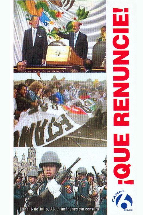 ¡Que renuncie! 1989 official movie poster