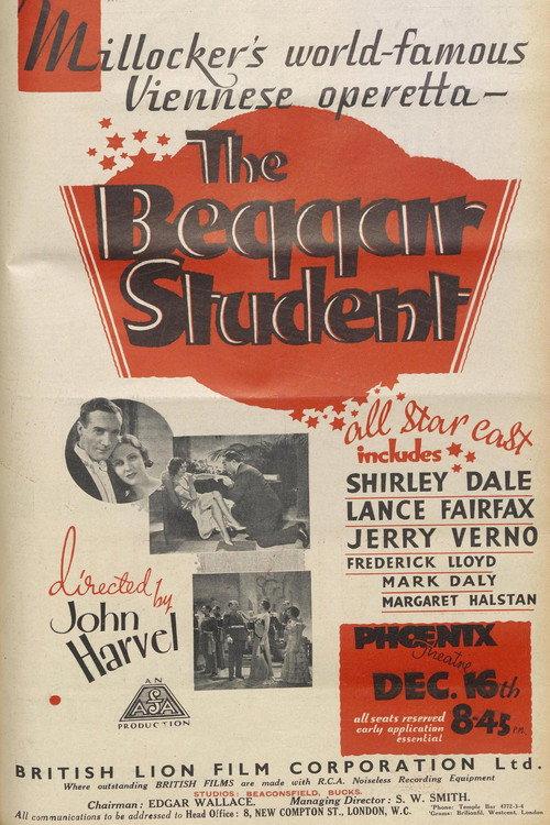 The Beggar Student 1931 official movie poster
