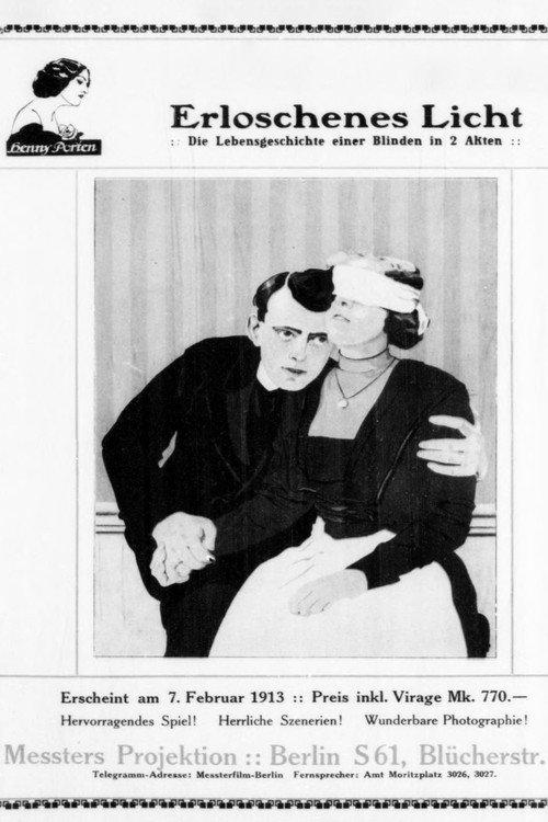 Erloschenes Licht 1913 official movie poster