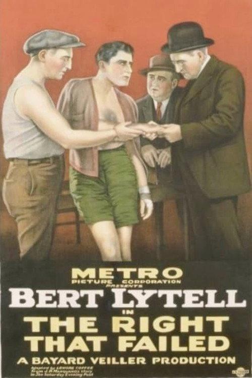 The Right That Failed 1922 official movie poster