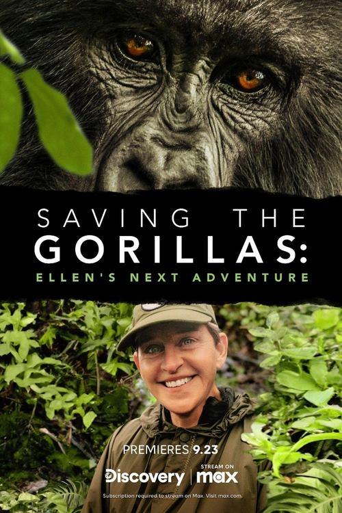 Saving the Gorillas: Ellen's Next Adventure 2023 official movie poster