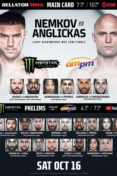 Bellator 268: Nemkov vs. Anglickas 2021 official movie poster