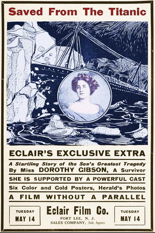 Saved from the Titanic 1912 official movie poster