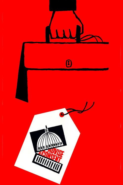 Advise & Consent 1962 official movie poster