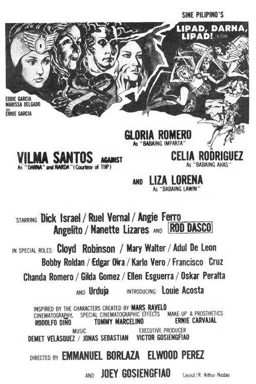 Fly, Darna, Fly! 1973 official movie poster