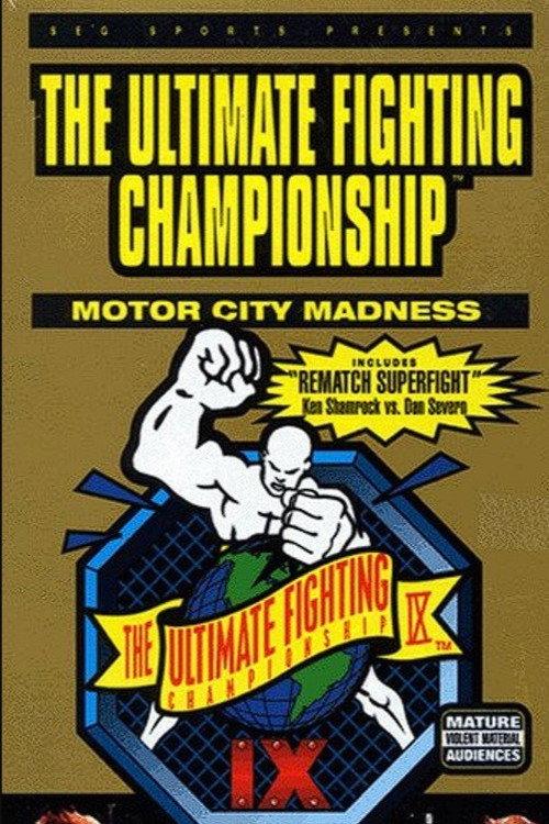 UFC 9: Motor City Madness 1996 official movie poster