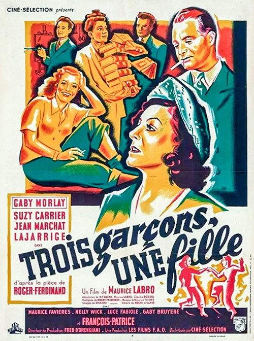 Three Boys, One Girl 1948 official movie poster