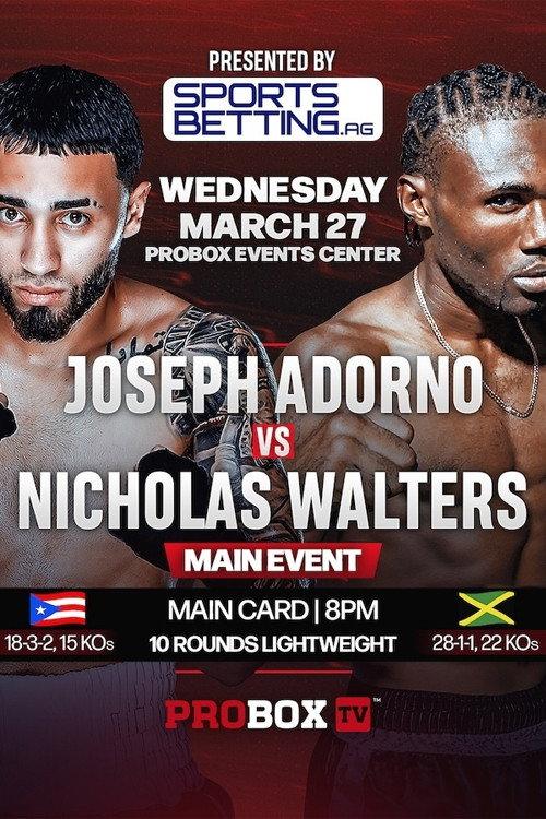 Joseph Adorno vs. Nicholas Walters 2024 official movie poster
