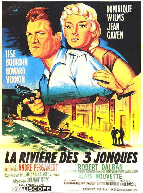 The River of Three Junks 1957 official movie poster