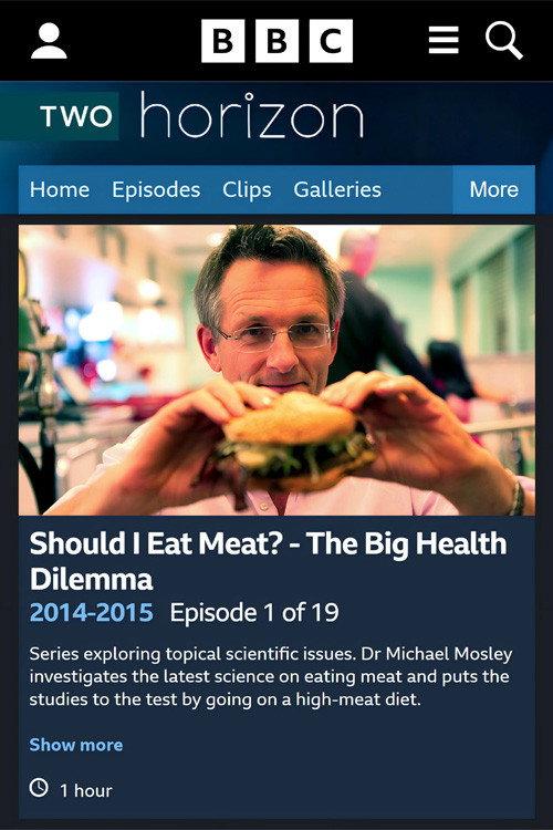 Should I Eat Meat? The Big Health Dilemma 2014 official movie poster
