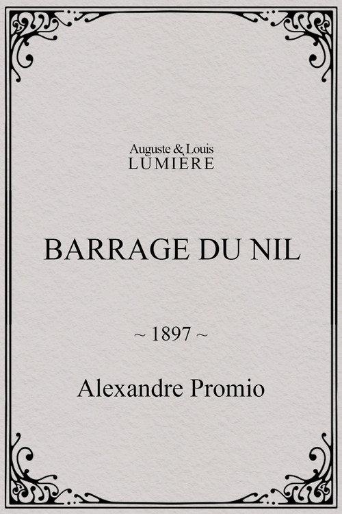 Barrage du Nil 1897 official movie poster