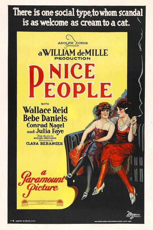 Nice People 1922 official movie poster