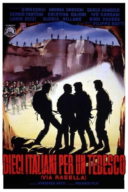 Ten Italians for One German 1961 official movie poster