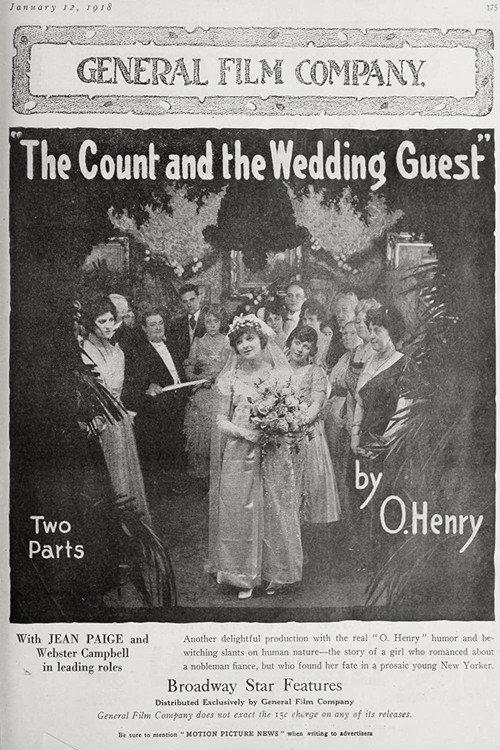 The Count and the Wedding Guest 1918 official movie poster