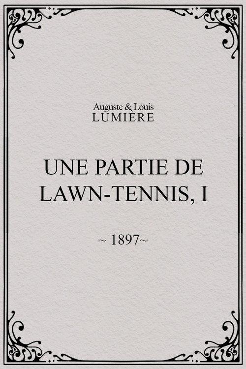 Une partie de lawn-tennis, I 1897 official movie poster
