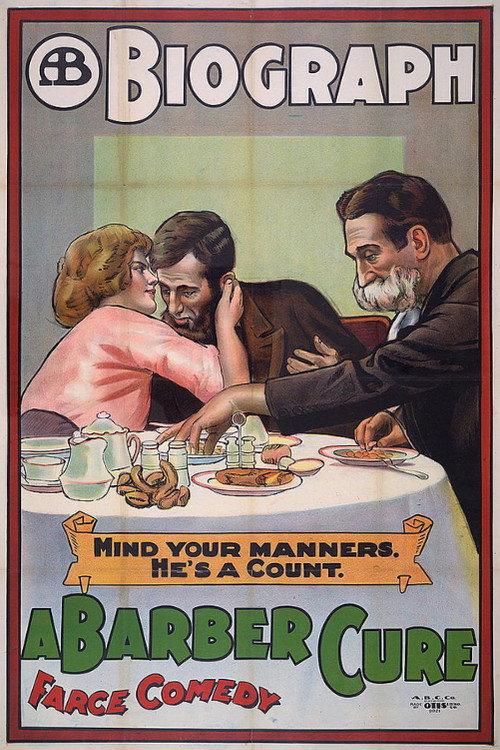 A Barber Cure 1913 official movie poster