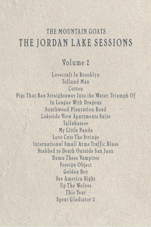 the Mountain Goats: the Jordan Lake Sessions (Volume 2) 2021 official movie poster