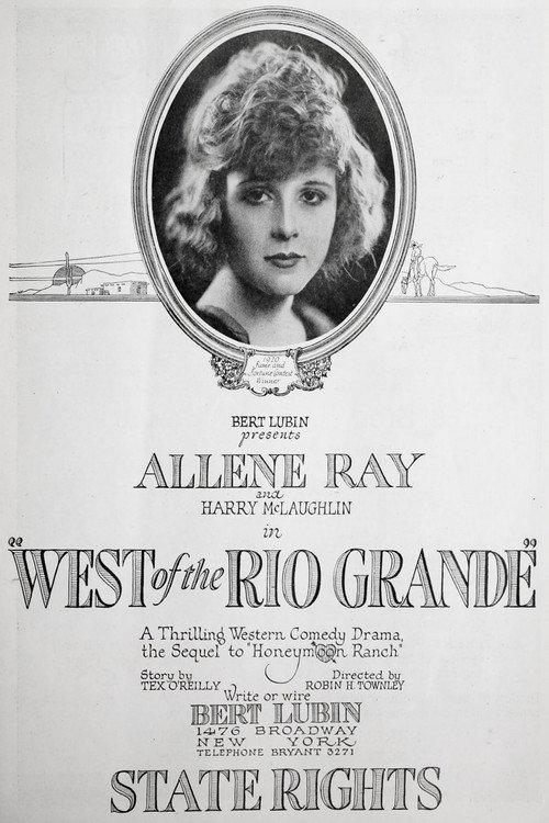 West of the Rio Grande 1921 official movie poster